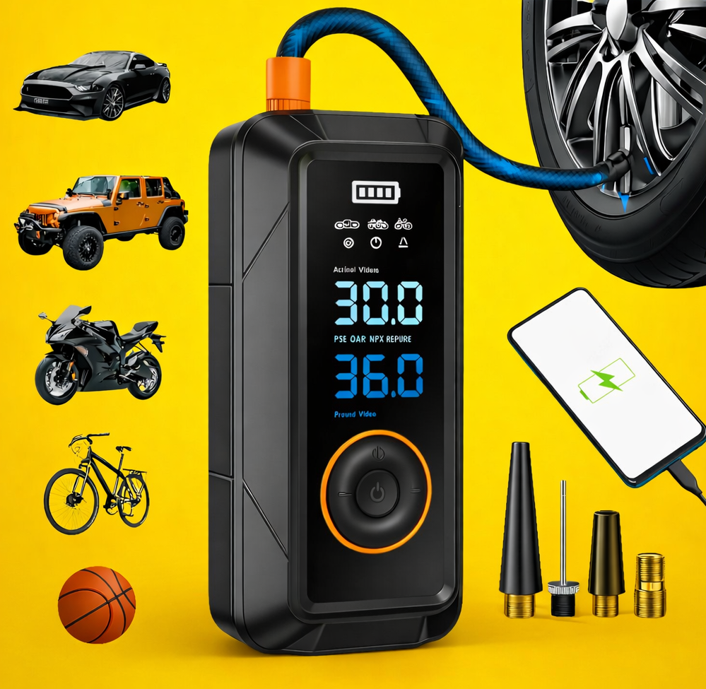 Compresor Aire Portatil Powerbank